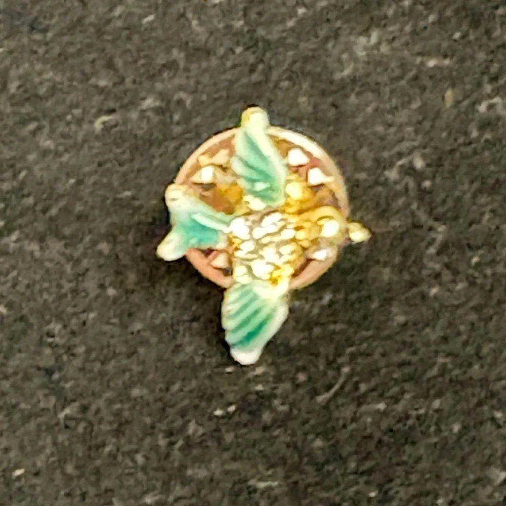 Vintage Bluebird of Happiness Tiny Tack Lapel Hat Pin